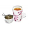 Tea Forté Kati Mug Hanami - Tasse à Thé en Céramique - Infuseur Amovible