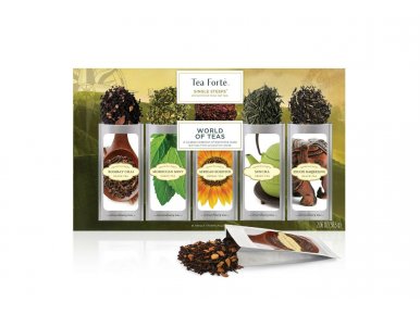 Coffret thé Assortiment Tea Forte 15 pyramides World of Teas