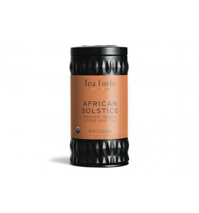 Tea Forté African Solstice - Infusion en vrac Rooibos Myrtille et Vanille - Boite Alu 100 g