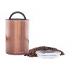 AirScape Boite Conservatrice Café en Inox Laqué Mocha - Breveté mise sous vide Air -Volume 1,9 L - Contenance 500 g