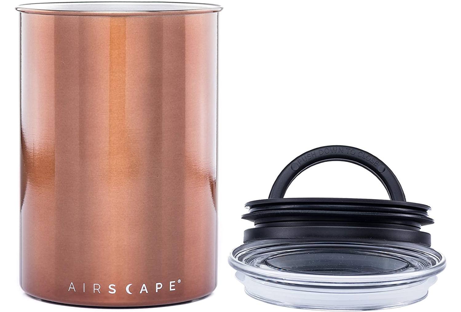 AirScape Kilo Boite Conservatrice Café en Inox Gris Mat, volume 3,8 L,  contenance 1 Kg