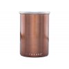 AirScape Boite Conservatrice Café en Inox Laqué Mocha - Breveté mise sous vide Air -Volume 1,9 L - Contenance 500 g