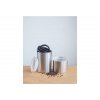 AirScape Boite Conservatrice Café en Inox Laqué Mocha - Breveté mise sous vide Air -Volume 1,9 L - Contenance 500 g