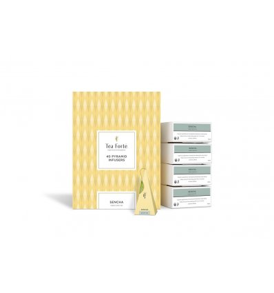 Coffret thé vert bio Sencha Teaforté 40 pyramides