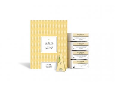 Tea Forte - Peach Blossom Thé Blanc - 40 pyramides