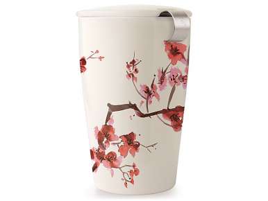 Tea Forté Mug Kati Cherry Blossoms - Céramique - Infuseur inox amovible